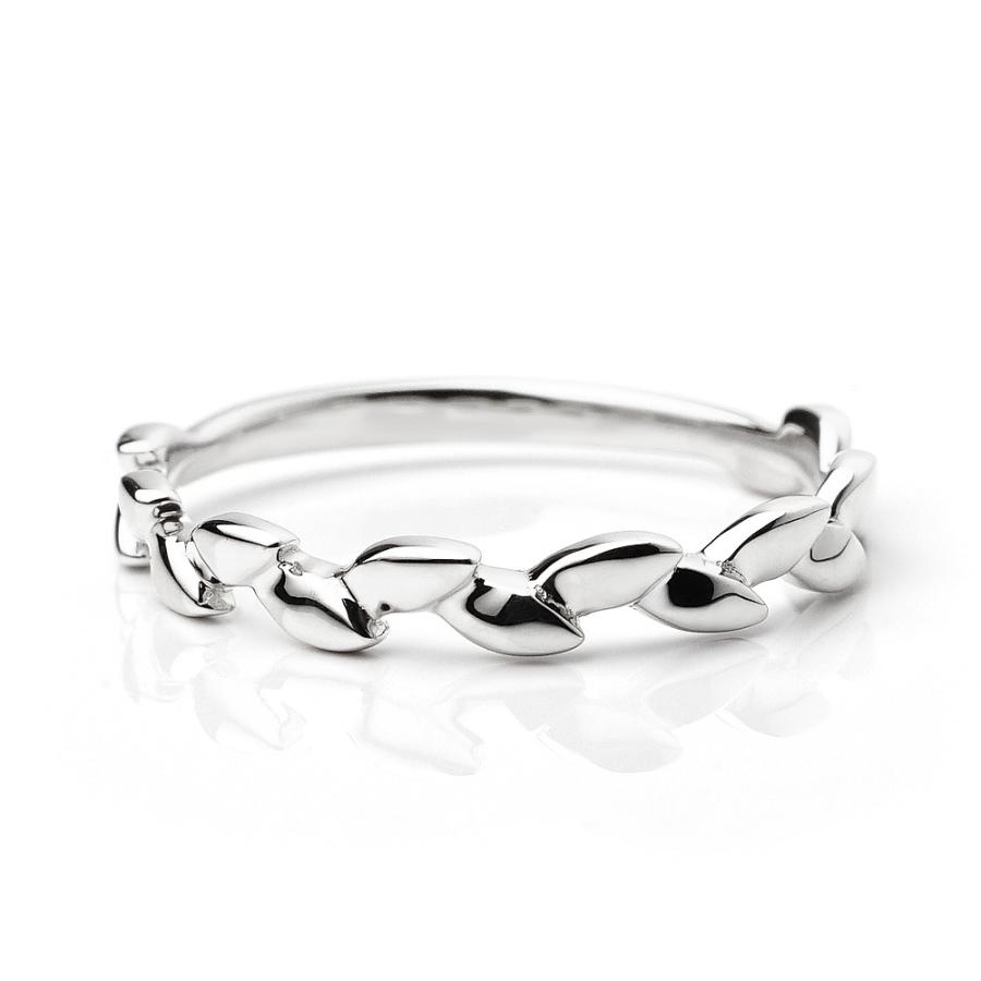 K18 ラウルス リング レディース 指輪 地金 植物 冠 茨 稲穂 麦の穂