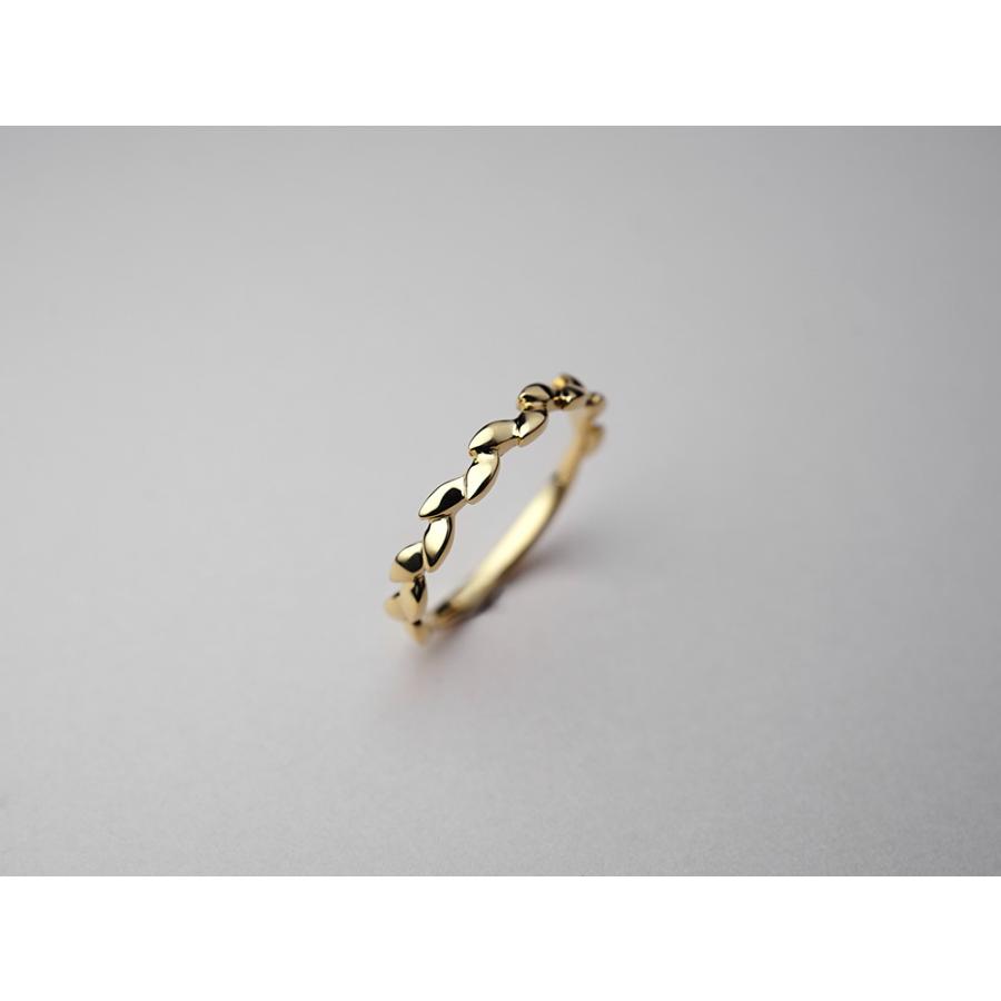 K18 ラウルス リング レディース 指輪 地金 植物 冠 茨 稲穂 麦の穂 モチーフ 18k 18金 スタックリング ゴールド rpa3355022の画像