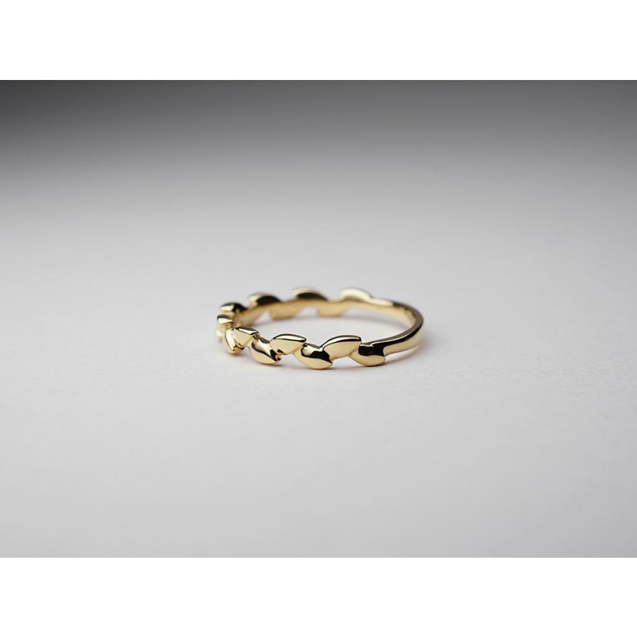 K18 ラウルス リング レディース 指輪 地金 植物 冠 茨 稲穂 麦の穂 モチーフ 18k 18金 スタックリング ゴールド rpa3355022の画像