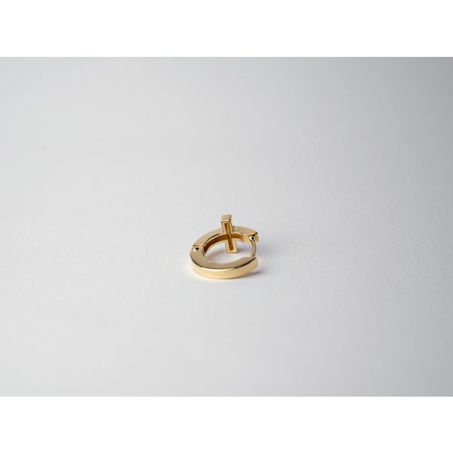 K18 ベイビー クロス フープ ピアス レディース 18金 18k K18 ベイビー クロス フープ ピアス レディース 18金 18k