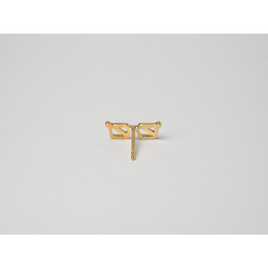 K18 めがね ピアス レディース スタッドピアス メガネ サングラス 眼鏡 18K 18金 セカンドピアス 個性的 ゴールド メンズ rph43655923の画像