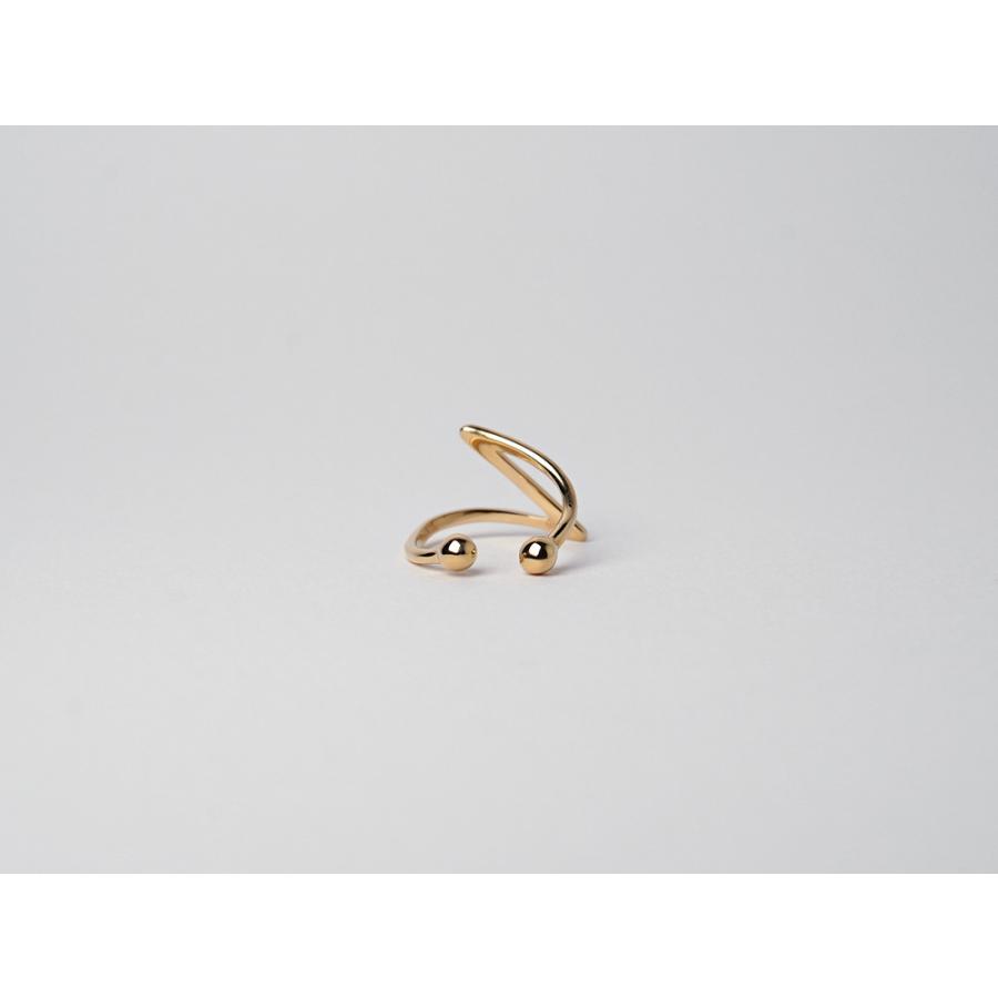 ete ダイヤk18アルファベット　ピアス（片耳用）18金 rossoeblu_pi