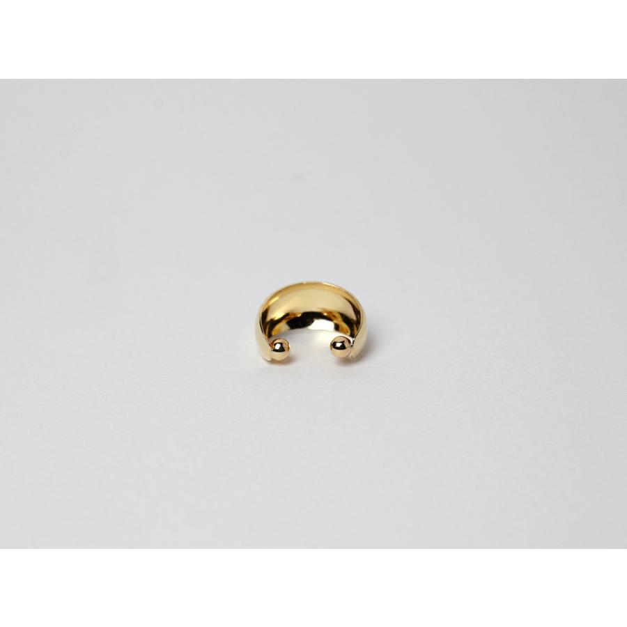 【片耳販売】 K18 ゲッコー イヤーカフ gekko レディース 18k 18金 ゴールド 月光 甲丸 地金 フープピアス イヤーカフス rpa2235423の画像