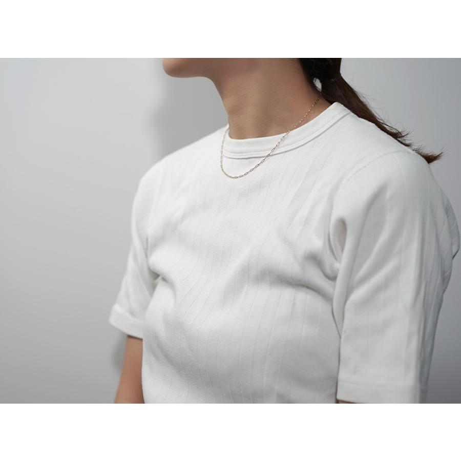 K18 ペーパークリップ ネックレスチェーン 1.7mm チェーンネックレス メンズ レディース ユニセックス 18k rpu100421の画像