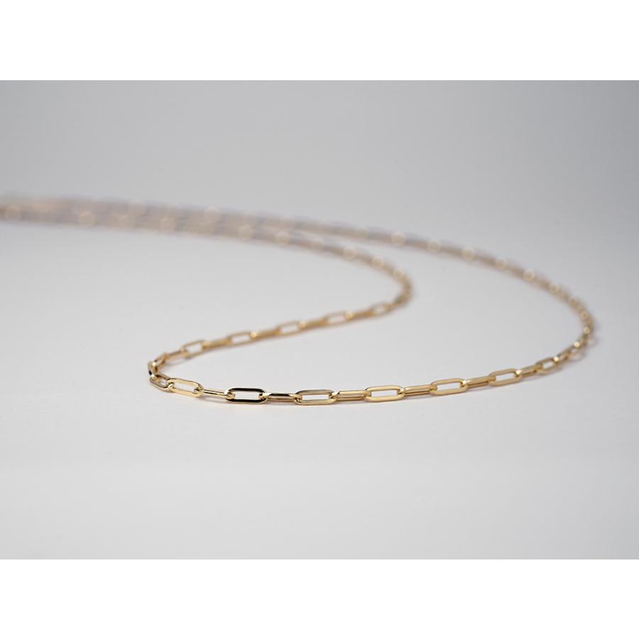 SV/K18YG トゥービーゴールドネックレス Paper clip 18K DESIGNER GOLD PAPERCLIP LINK 17 INCH CHAIN - Roberto