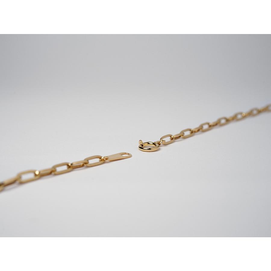 K18 ペーパークリップ ネックレスチェーン 2.7mm チェーン K18 ペーパークリップ ネックレスチェーン 2.7mm チェーン