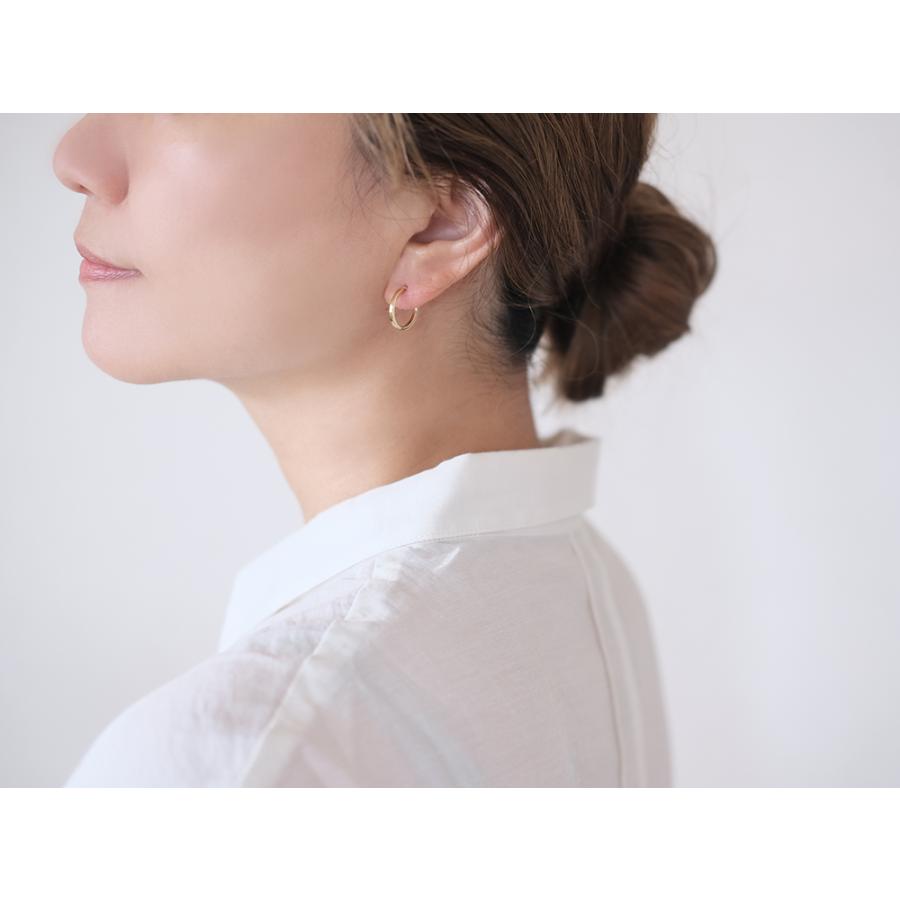 K18 イタニタス フープピアス 15mm レディース 女性用 18k 18金 ピンク