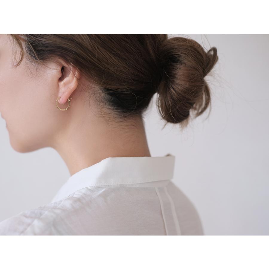 K18 イタニタス フープピアス 15mm レディース 女性用 18k 18金 ピンク