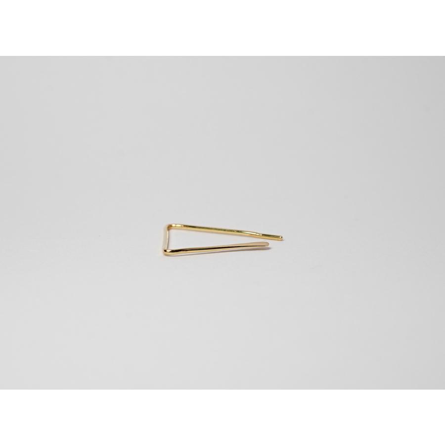 K18 サンカク ピアス レディース トライアングル フープピアス 三角形