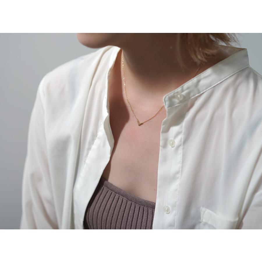 K18 ヴァウ ネックレス レディース 地金 18k 18金 V字 定番 ペンダント