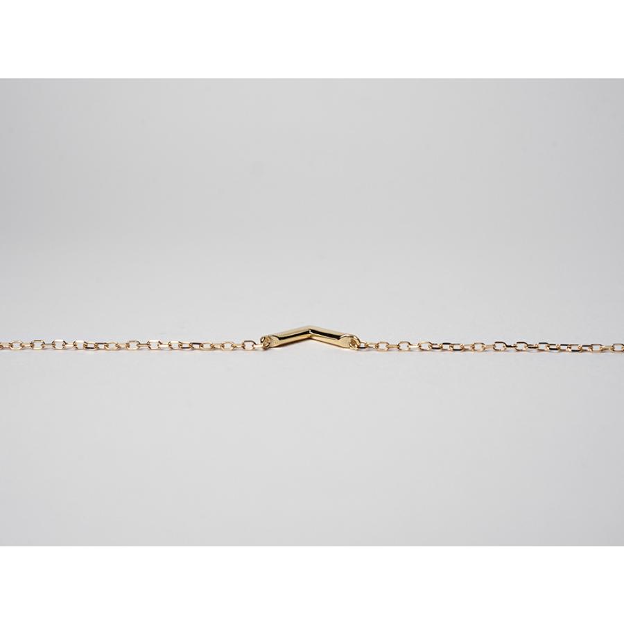 K18 ヴァウ ネックレス レディース 地金 18k 18金 V字 定番 ペンダント