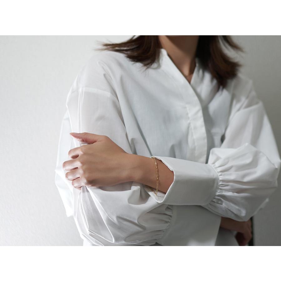 K18YGペーパークリップブレスレット約22cm K18 18金 ペーパークリップ ブレスレット 4.3mm幅 16cm～22cm