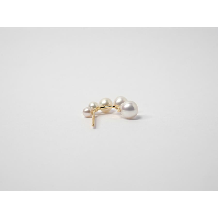 K18 スプマ パール ピアス レディース スタッドピアス ゴールド 18K 18