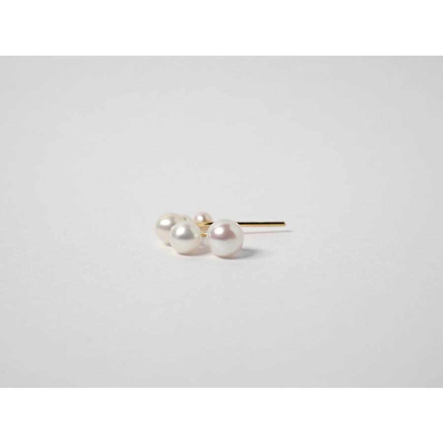 K18 スプマ パール ピアス レディース スタッドピアス ゴールド 18K 18