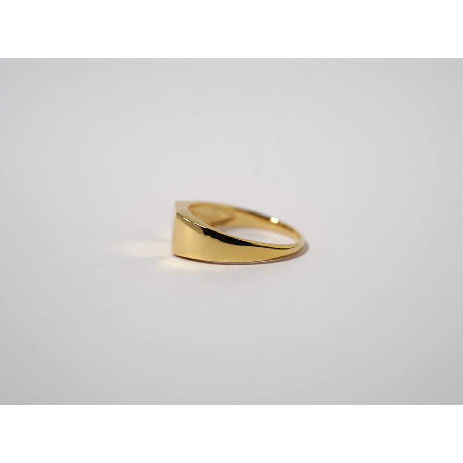 K18 シグネット スクエア リング レディース 指輪 シグネットリング ゴールド 18金 18K 印台 ファッションリング四角形 rph15964022の画像