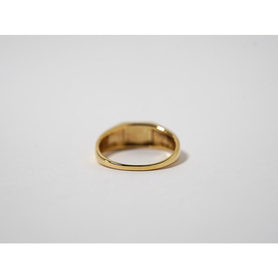 K18 シグネット スクエア リング レディース 指輪 シグネットリング ゴールド 18金 18K 印台 ファッションリング四角形 rph15964022の画像