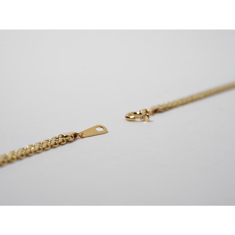 K18 ビスマルク ネックレスチェーン 3.0mm レディース ネックレス チェーン ロング 太目 太い 18k rpu101421の画像