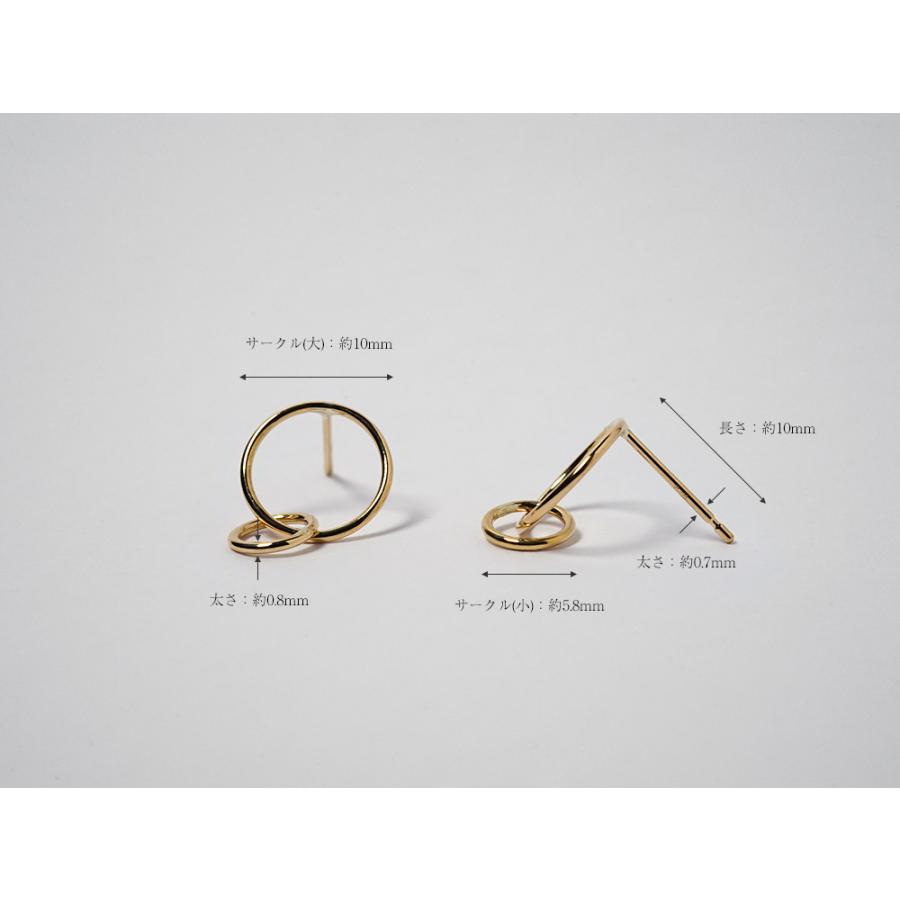 K18 フォルマ ピアス スタッドピアス 地金ピアス レディース ゴールド 18K 18金 丸 円 サークル ラウンド リングピアス rph43671723の画像