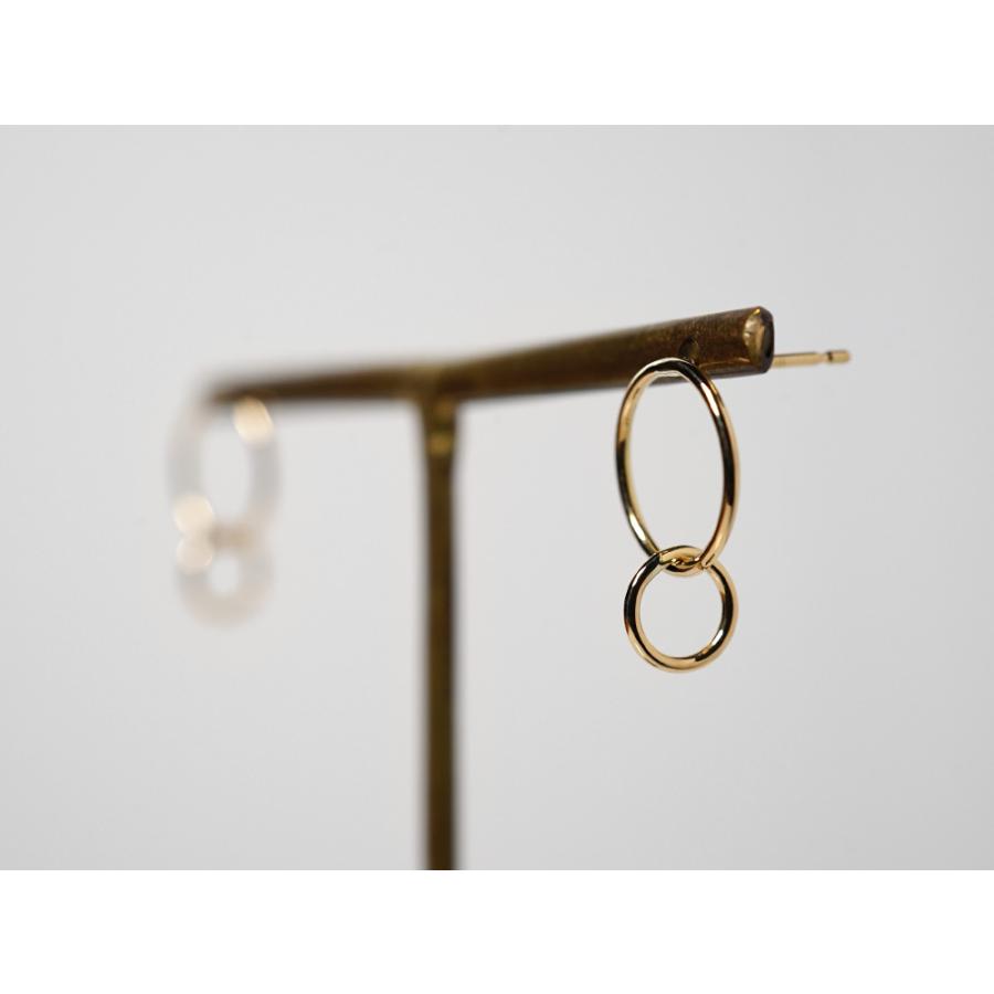 K18 フォルマ ピアス スタッドピアス 地金ピアス レディース ゴールド 18K 18金 丸 円 サークル ラウンド リングピアス rph43671723の画像