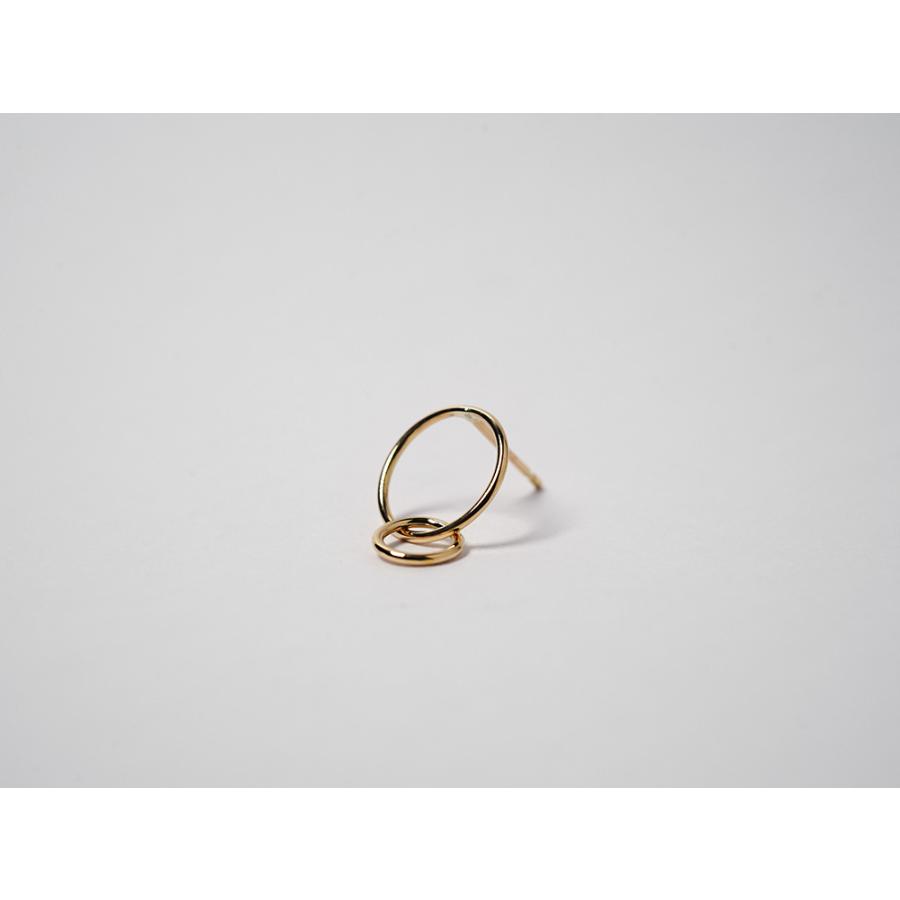 K18 フォルマ ピアス スタッドピアス 地金ピアス レディース ゴールド 18K 18金 丸 円 サークル ラウンド リングピアス rph43671723の画像
