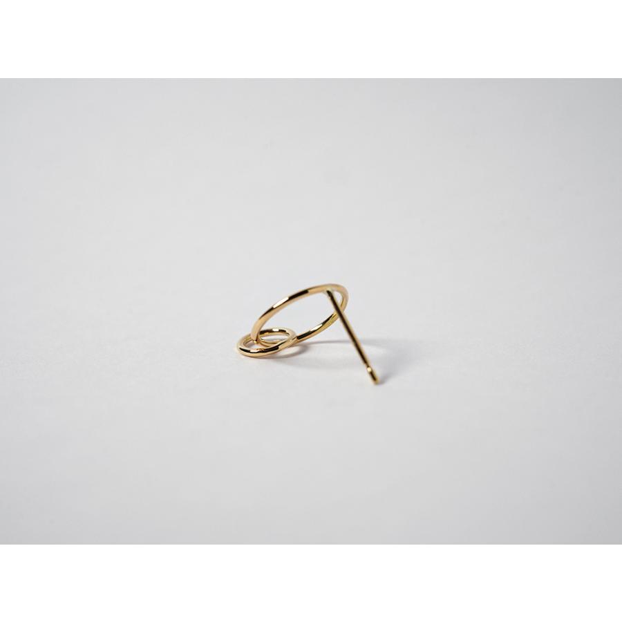 K18 フォルマ ピアス スタッドピアス 地金ピアス レディース ゴールド 18K 18金 丸 円 サークル ラウンド リングピアス rph43671723の画像