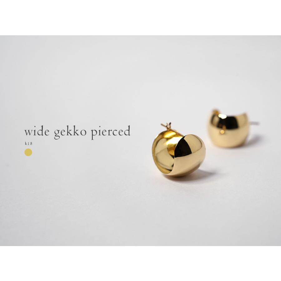 K18 ワイド ゲッコー ピアス gekko レディース フープピアス 地 K18 ワイド ゲッコー ピアス gekko レディース フープピアス 地