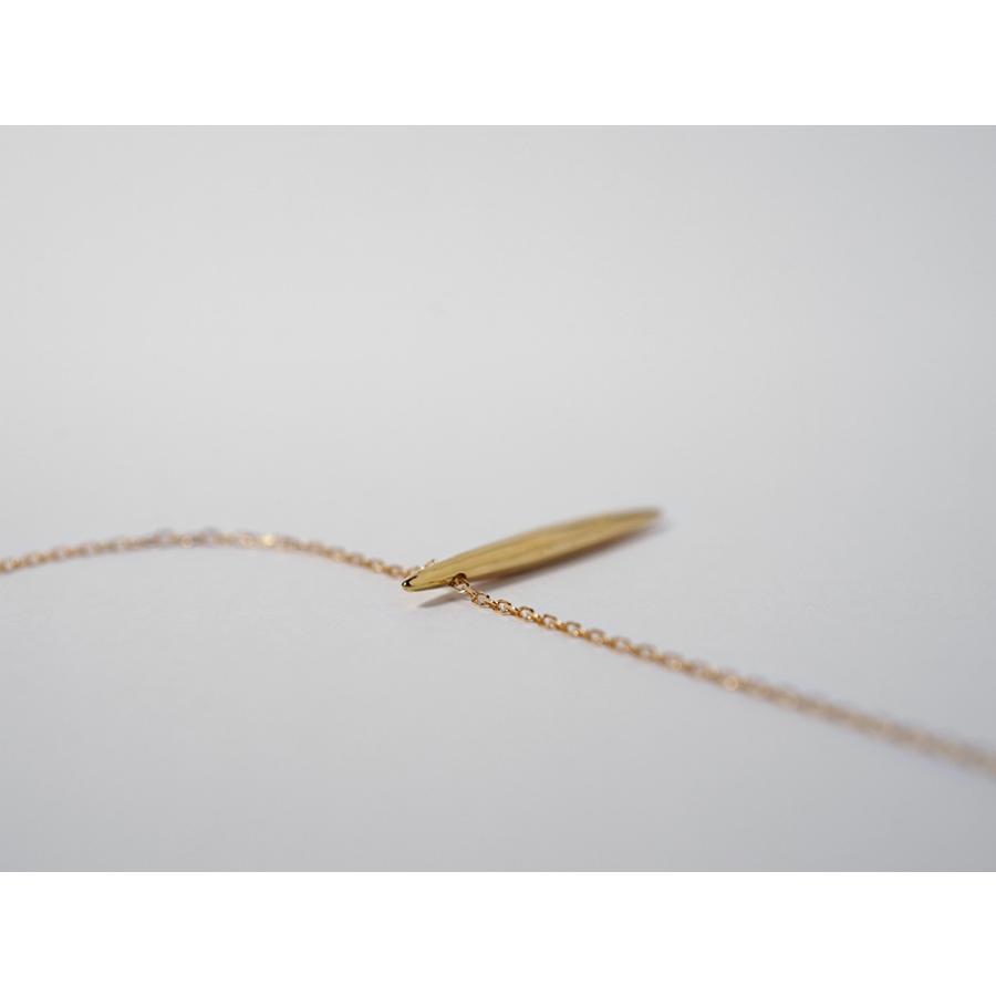 K18 アクス ネックレス レディース メンズ 18k 18金 プラチナ Pt 無垢 芯 線 針 紡錘形 ゴールドネックレス ライトジュエリー シンプル rpaub12821の画像