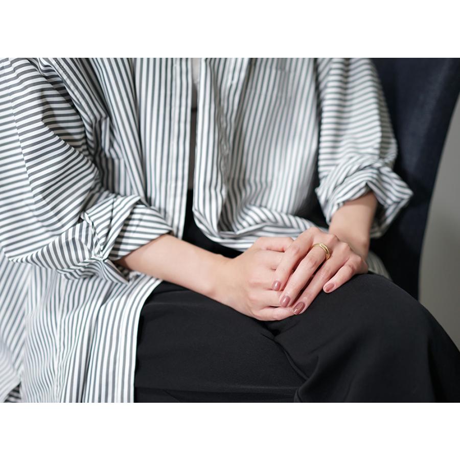 にこ　5連リング プラチナ & ゴールド　17号 K18 クインテット リング 5連 レディース メンズ 地金 指輪