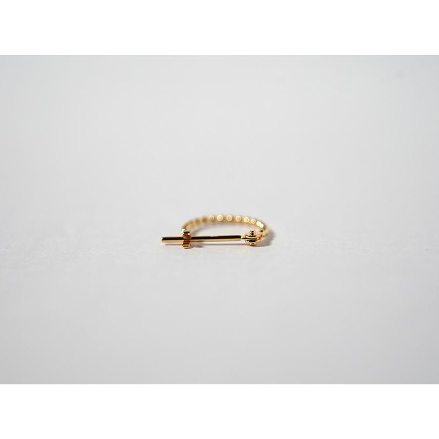 K18 プリュイ プチ フープピアス 10mm レディース ゴールド 18k 18金 ボール 球体 丸 地金 フープ K18ピアス ボールピアス rph43651723の画像