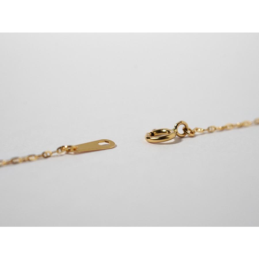 K18 アンカー ネックレスチェーン 0.9mm レディース ユニセックス 18k k18ネックレス 18金ネックレス 地金 rpu101621の画像
