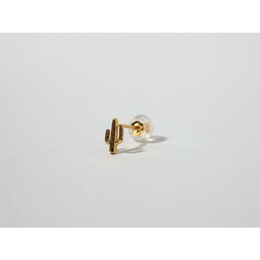 K18 カクタス ピアス サボテン レディース スタッドピアス 18K 18金 