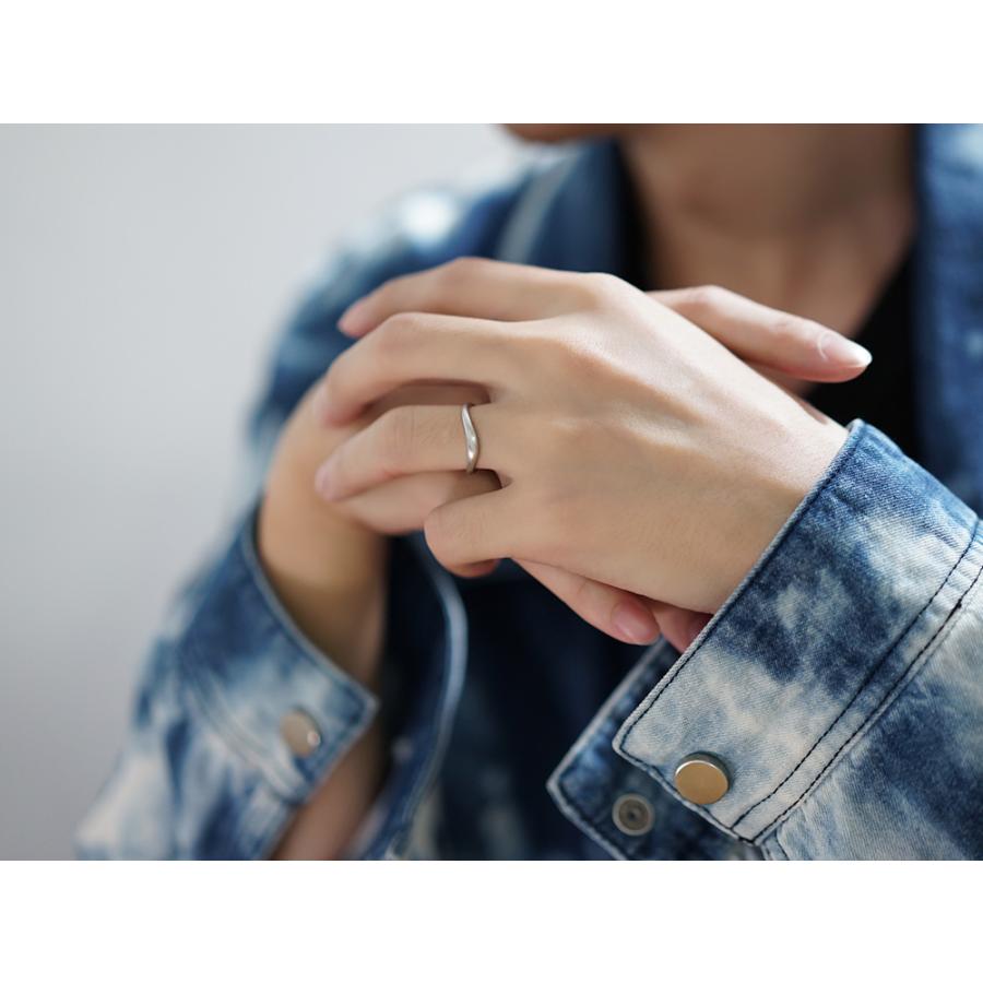 K18 モリス リング  レディース ペアリング 結婚指輪 婚約指輪 18金 18K プラチナ Pt サティーナ マット マリッジリング rph27042522の画像