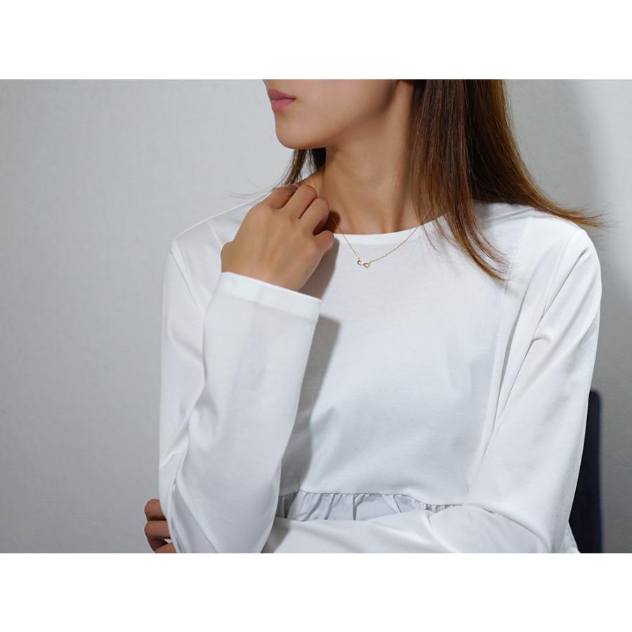 K18 インフィニティ ネックレス ペンダント レディース 無限 メビウス