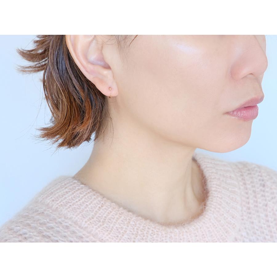 片耳販売】K18 スピン ピアス & イヤーカフ 8mm レディース メンズ 18K