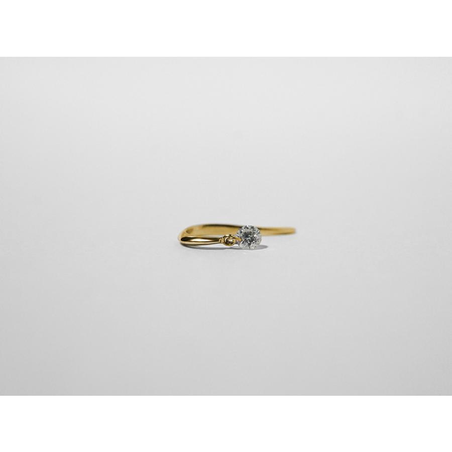 K18 ダイヤモンド ピアス 0.2ct アンドレス レディース 18K 18金 一粒ダイヤピアス レーザーホール ダンシングストーン rph48938723の画像