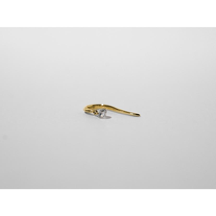 K18 ダイヤモンド ピアス 0.2ct アンドレス レディース 18K 18金 一粒