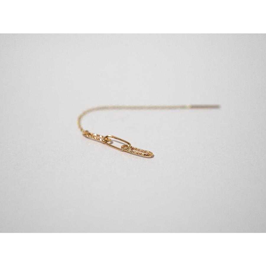 K18 ネブラ チェーン ピアス レディース アメリカンピアス 18K 18金