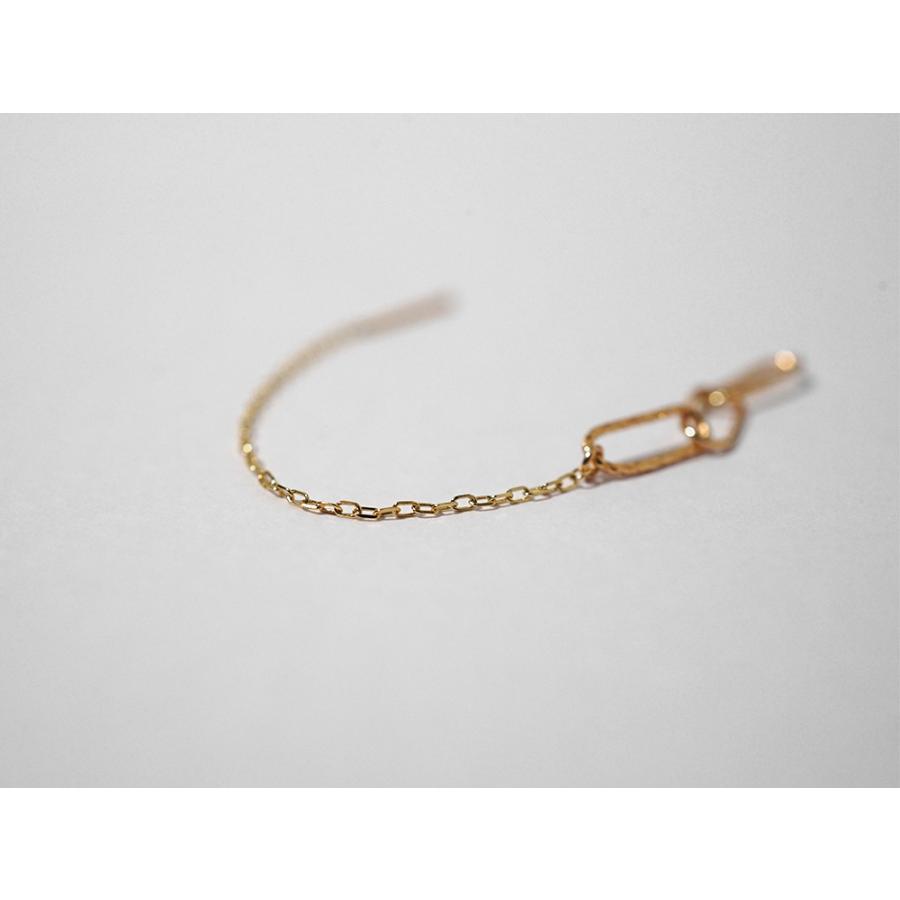 K18 ネブラ チェーン ピアス レディース アメリカンピアス 18K 18金