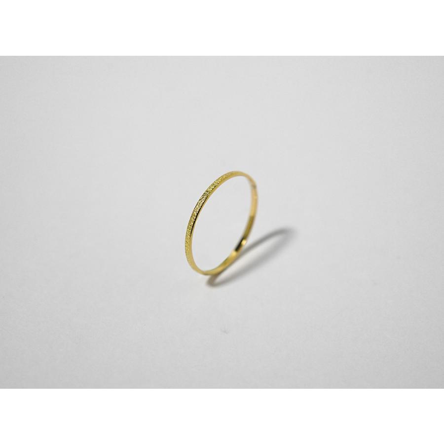 K18 ハラネ リング レディース 18K 18金リング ピンキーリング 重ね