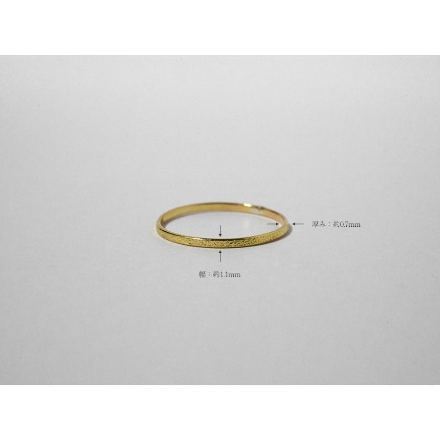 K18 ハラネ リング レディース 18K 18金リング ピンキーリング 重ね