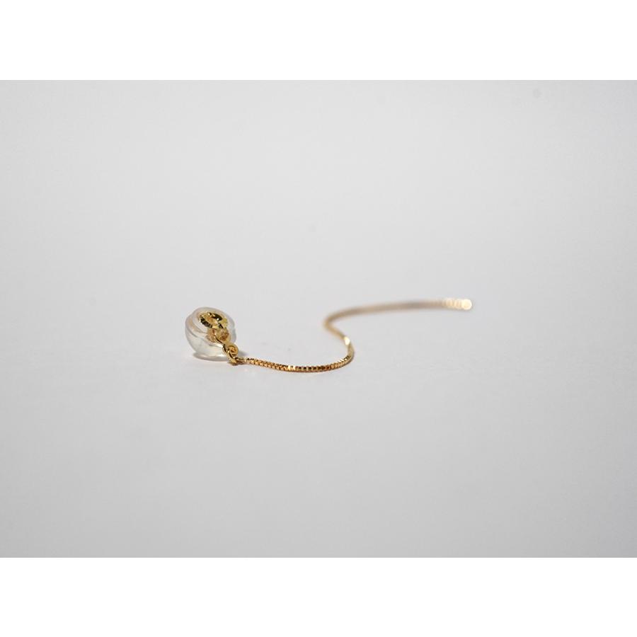 K18 ベネチアンチェーン キャッチ レディース ピアスキャッチ デザインキャッチ 18K 18金  プラチナ チェーンキャッチ rpaub5523の画像
