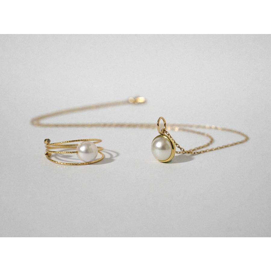 K18 アコヤパール ペンダントトップ メンシス 7mm レディース 女性用