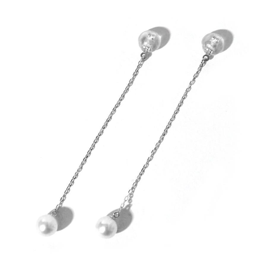 K18 パール チェーン キャッチ レディース ピアスキャッチ 18K 18金