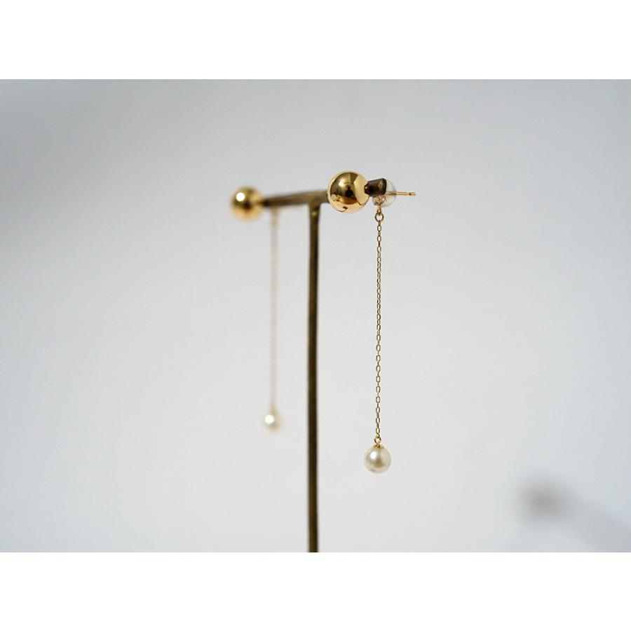 K18 パール チェーン キャッチ レディース ピアスキャッチ 18K 18金
