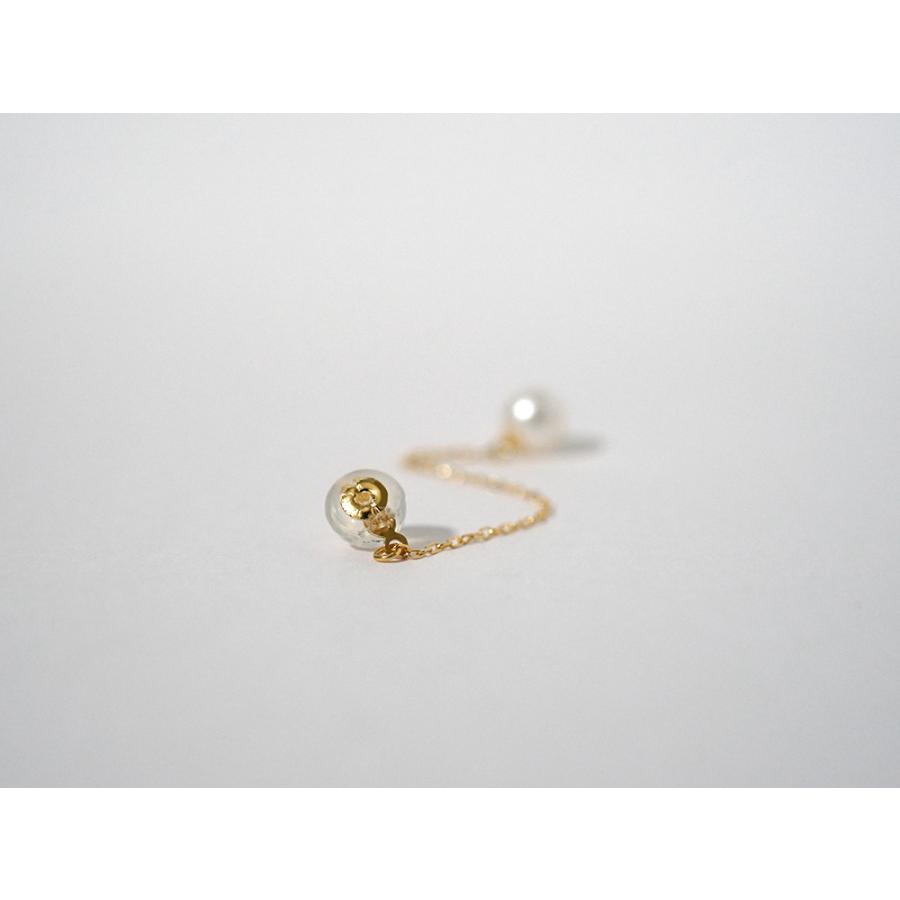 K18 パール チェーン キャッチ レディース ピアスキャッチ 18K 18金