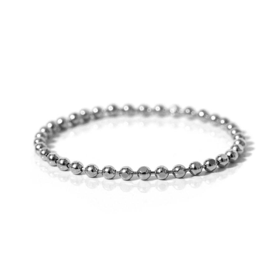K18/Pt カットボールチェーンリング 1.2mm レディース 女性用 K18/Pt カットボールチェーンリング 1.2mm レディース 女性用