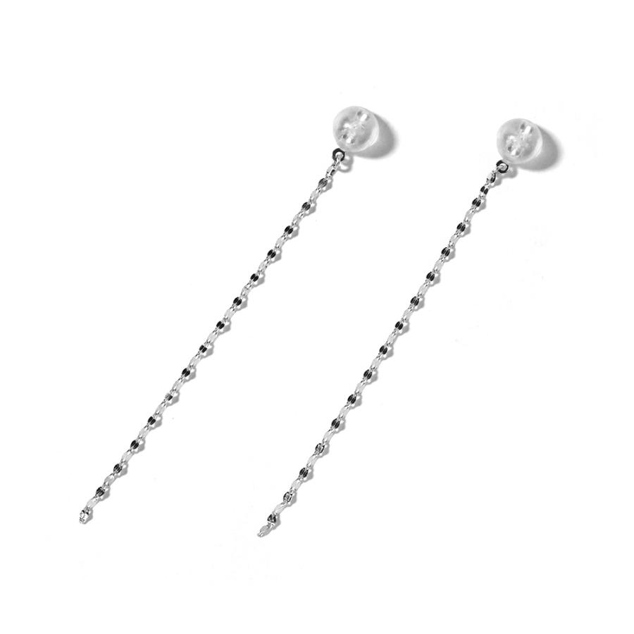 K18 エクレア チェーン キャッチ レディース ピアスキャッチ バック