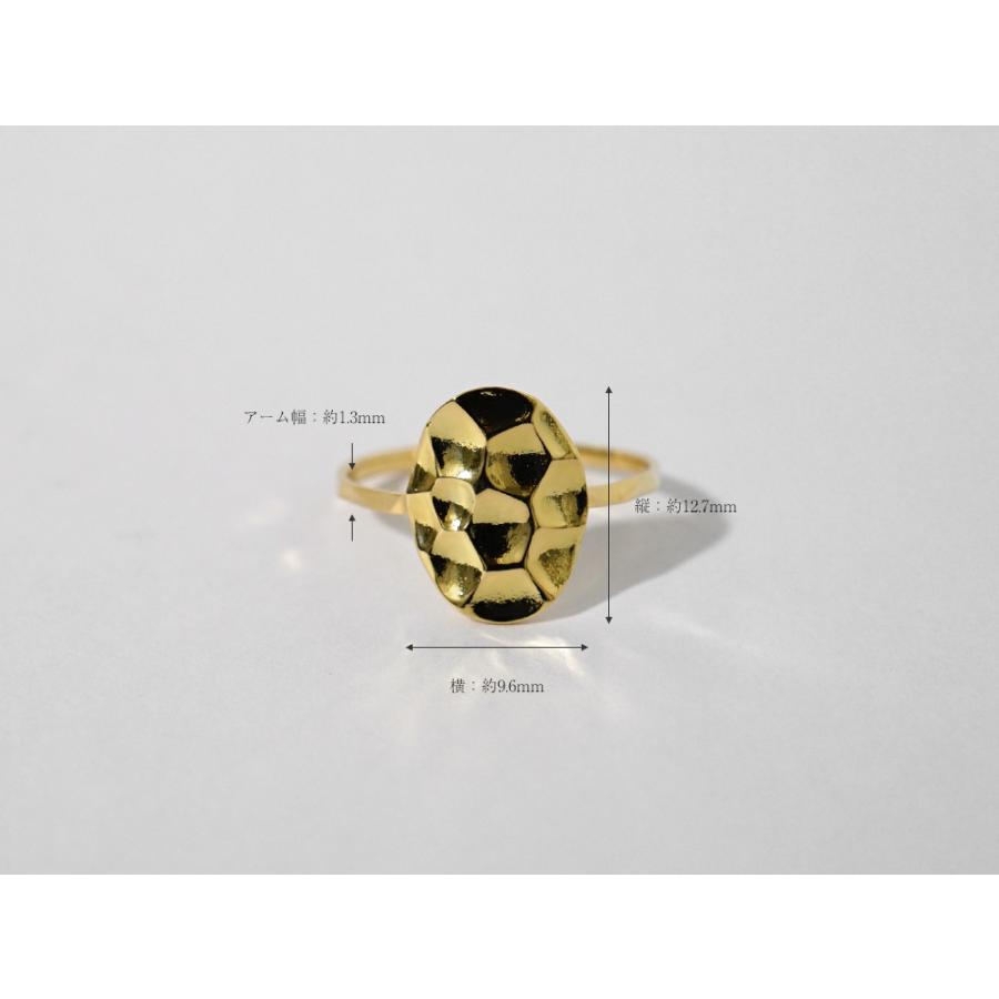 K18 テスタ リング レディース 女性用 指輪 18k 18金 Pt ゴールド プラチナリング 亀甲羅 無垢 プレート オーバル rph15275122の画像