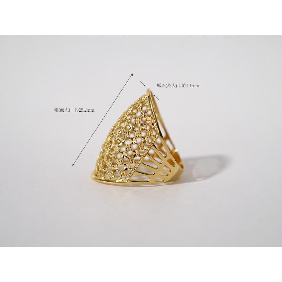 K18 シアーアーマー リング レディース 18K 18金 Pt ゴールド プラチナ