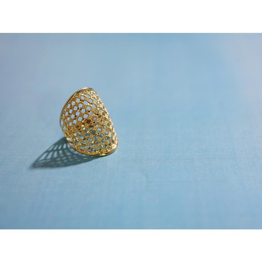 K18 シアーアーマー リング レディース 18K 18金 Pt ゴールド プラチナ 